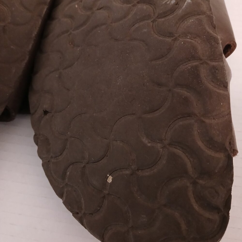 Birkenstock Double Strap Sandals Brown 11-11.5 in Long - Picture 6 of 13